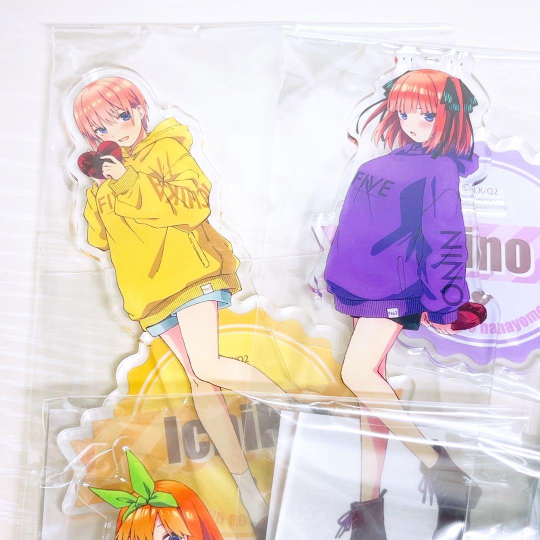 五等分の花嫁 中野一花&ニ乃&三玖&四葉&五月 バレンタイン アクリルスタンド