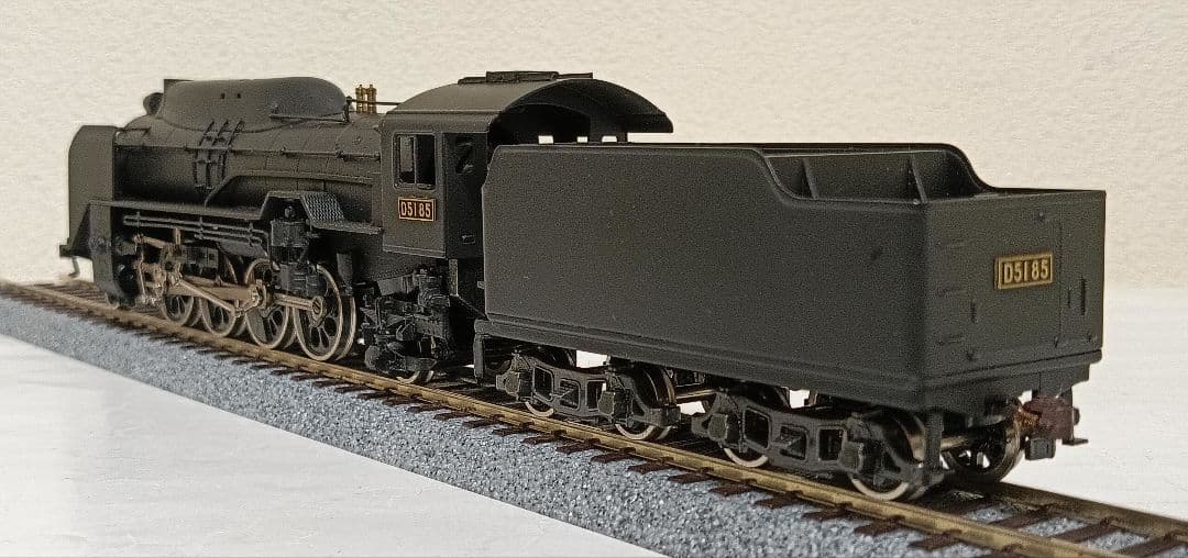 HOゲージ 天賞堂アダチ Ｄ51半流 蒸気機関車、モーター交換、メンテナンス済