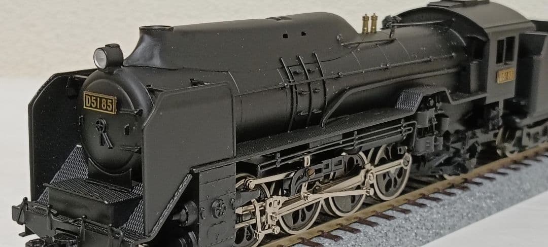 HOゲージ 天賞堂アダチ Ｄ51半流 蒸気機関車、モーター交換、メンテナンス済