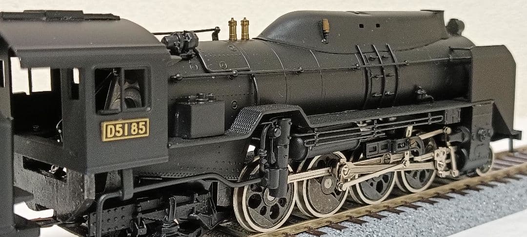HOゲージ 天賞堂アダチ Ｄ51半流 蒸気機関車、モーター交換、メンテナンス済