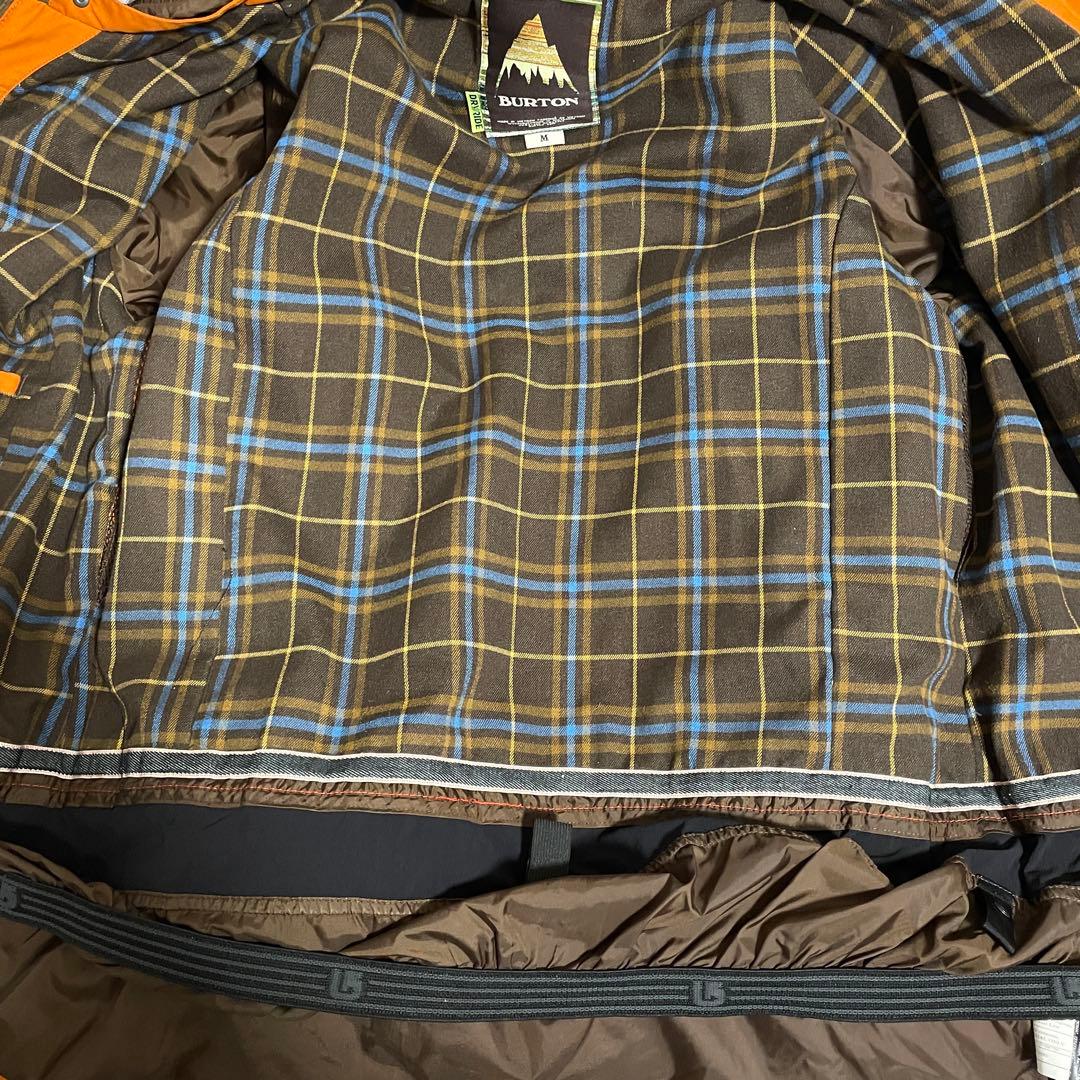 Burtonバートンスキーウェアスノーボードジャケットパーカーフード付きオレンジ