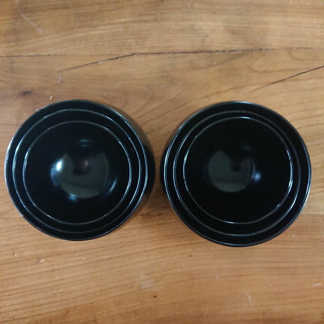 未使用 ミニマム 漆器 応量椀 応量器 お椀 入れ子 コムサデモード シック