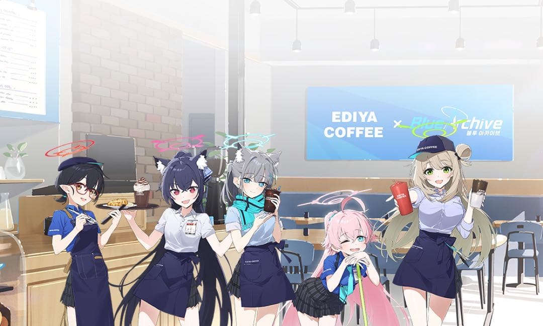 〖公式〗韓国限定 ブルーアーカイブ コラボ 希少 抽選限定デスクマット アビドス