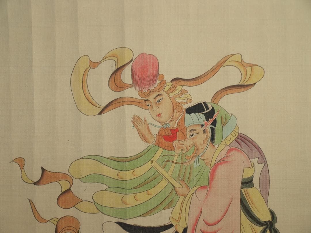 民間仕入れ品　中国唐時代の絵　激安骨董品　肉筆保証 BD411A3-3