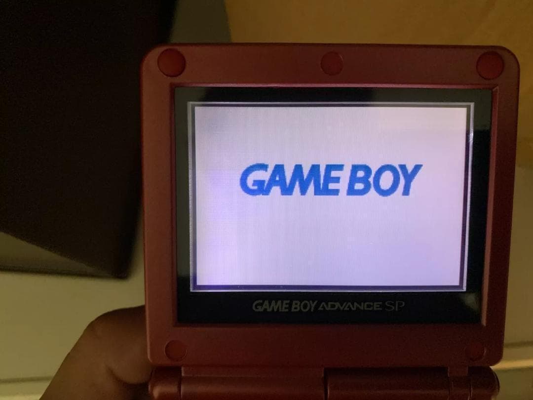 美品 シェル交換品 ゲームボーイアドバンスsp グラードンエディション