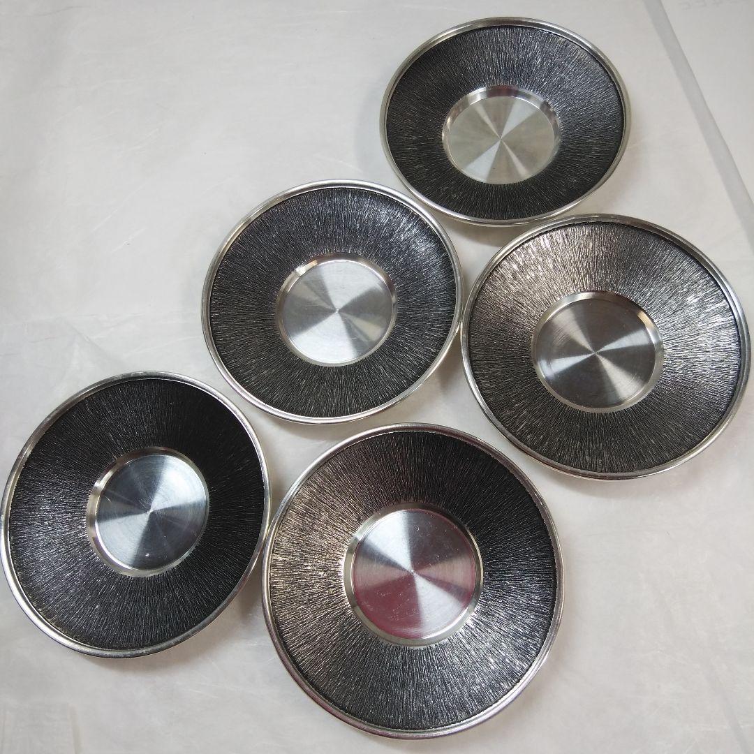 煎茶道具  錫半    煎茶道具一式     共箱