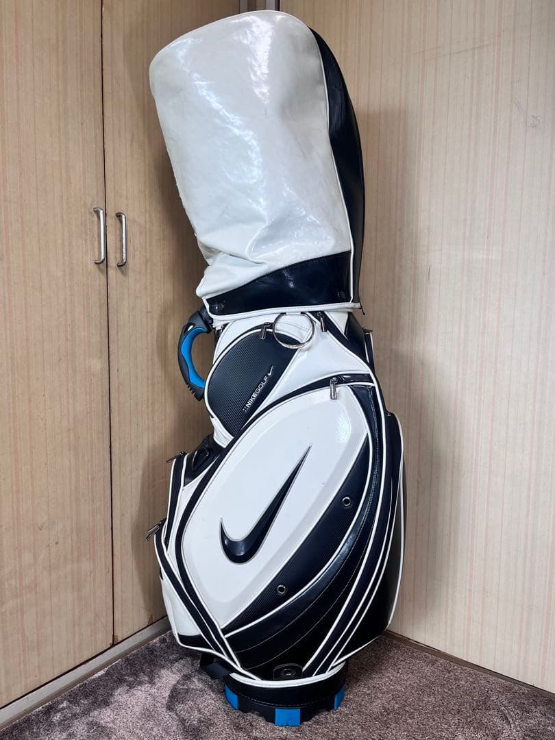 NIKEゴルフ キャディバック 5分割 白 黒 青 9.5型相当