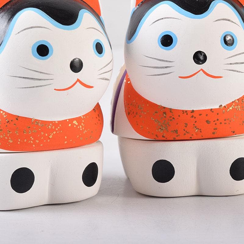 茶道具　京焼　白駒犬　干支香合　縁起物　在銘　2点まとめて　V　8167