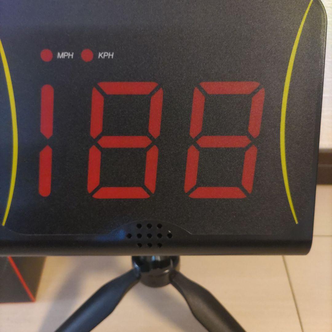 スピードガン 188 MPH/KPH表示 三脚付き