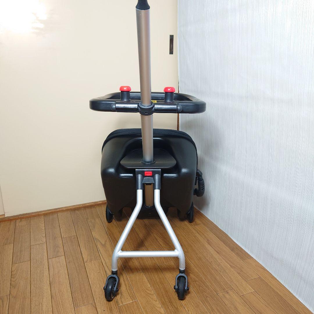 子供が乗れるスーツケース キャリーカート ブルー QBOX-20