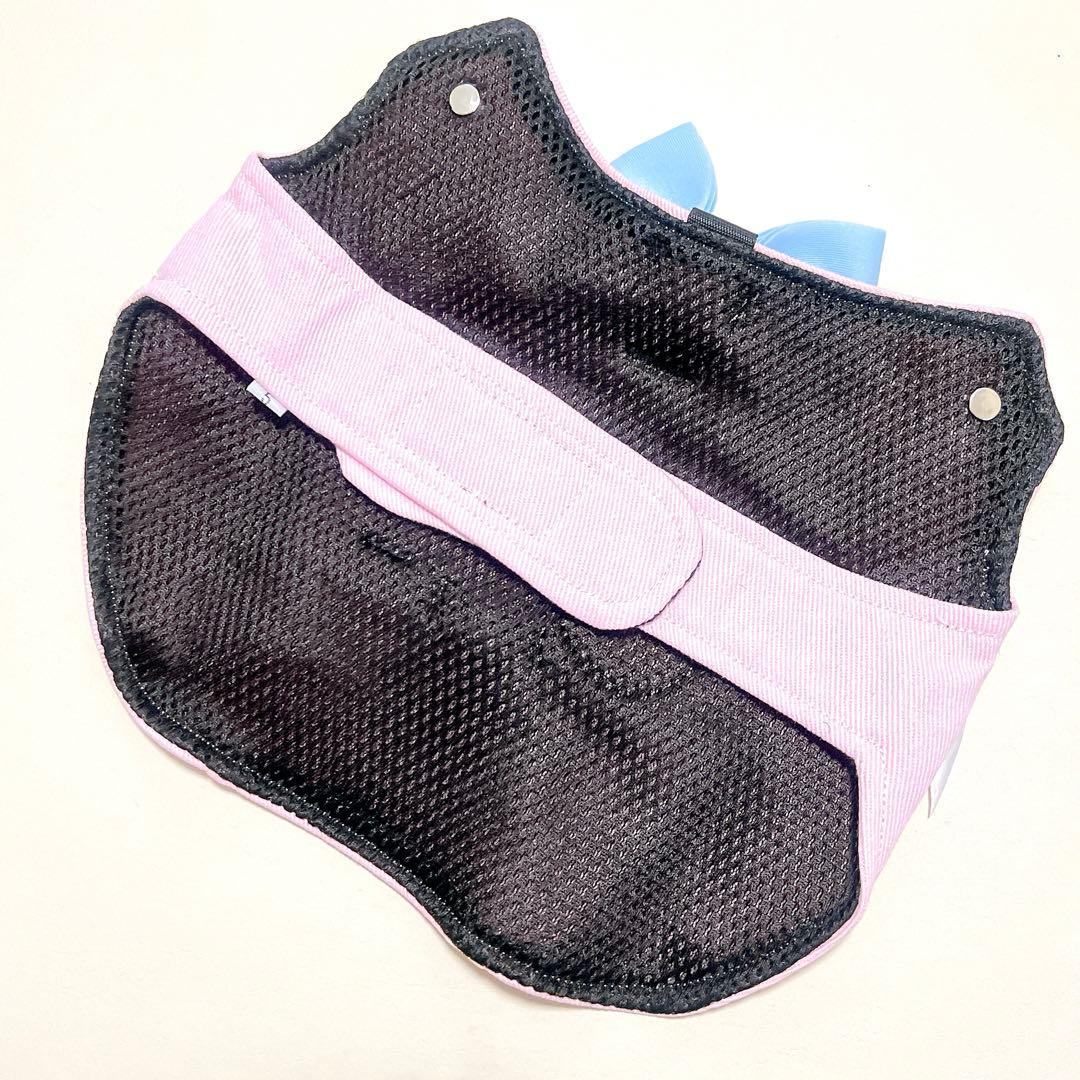 犬用 ハーネス リード デニム ベスト 犬服 小型犬 ピンク
