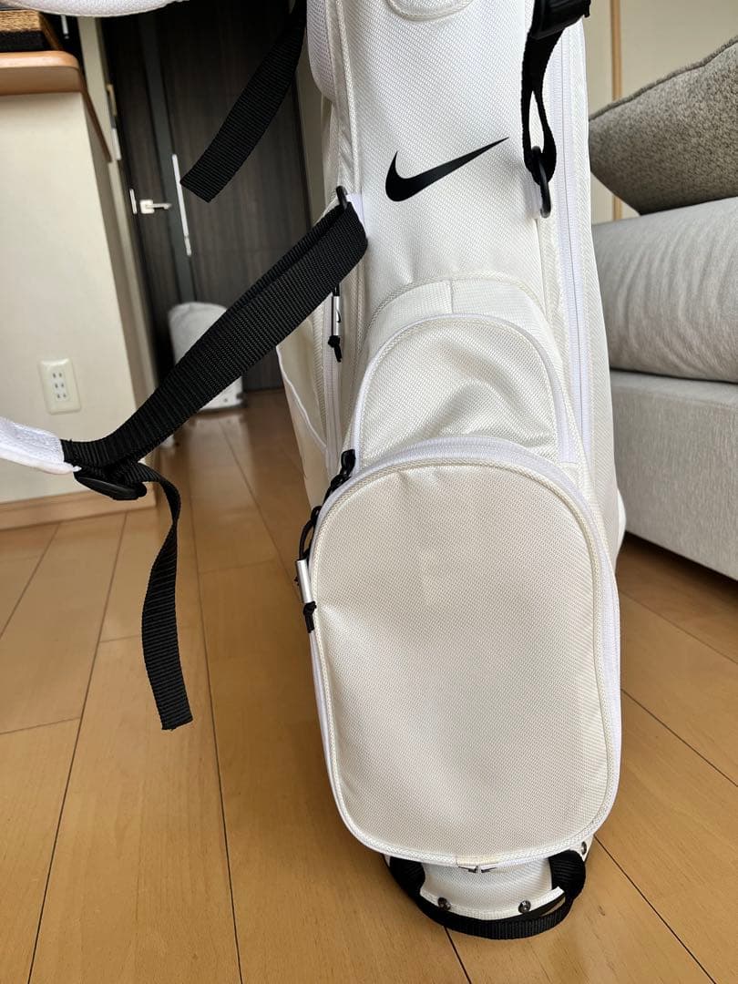 超美品希少ナイキ NIKE スタンド型キャディバッグ　軽量　スポーツライト　白