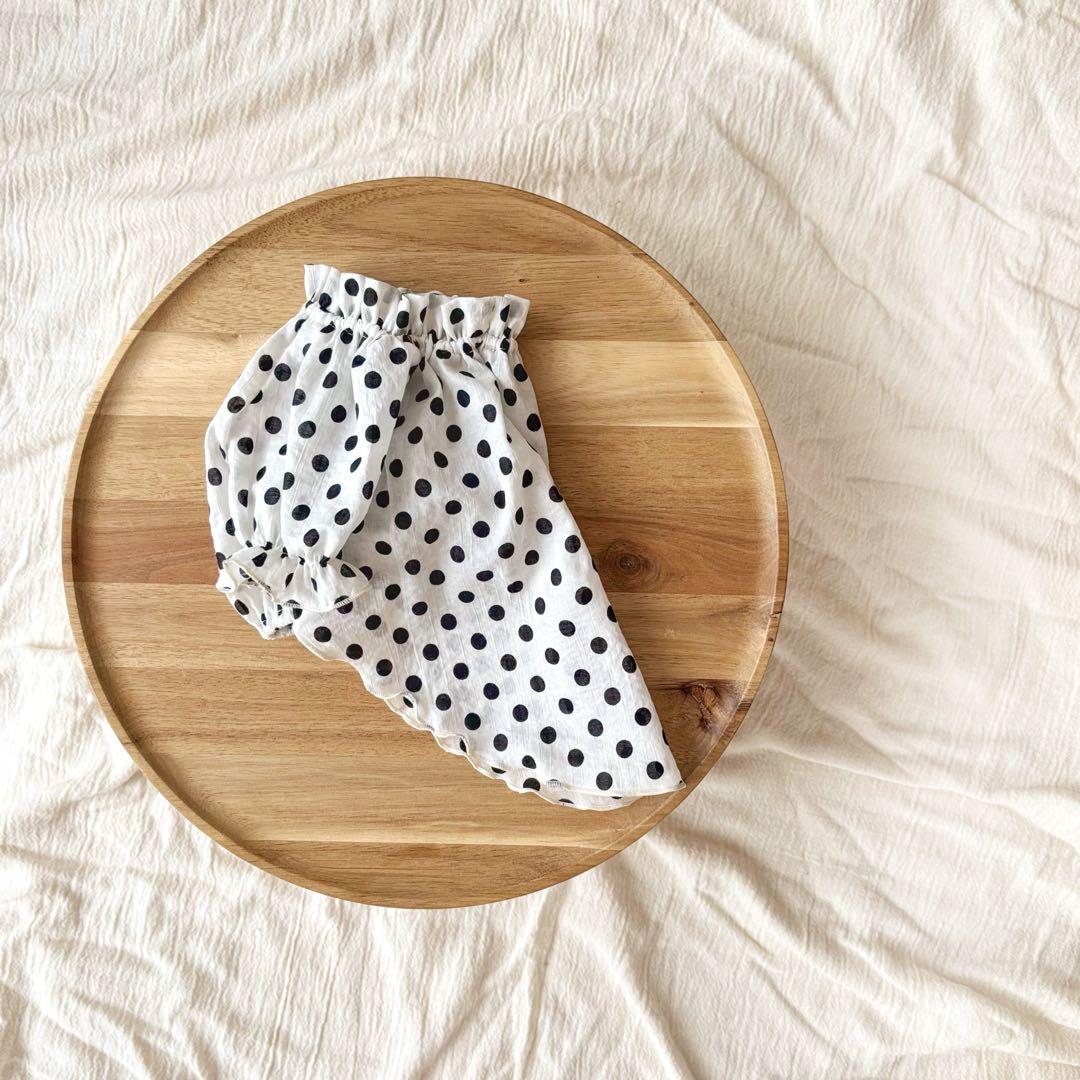 犬服 ドッグウェア ハンドメイド犬服 ドット柄 チュニック ブラウス