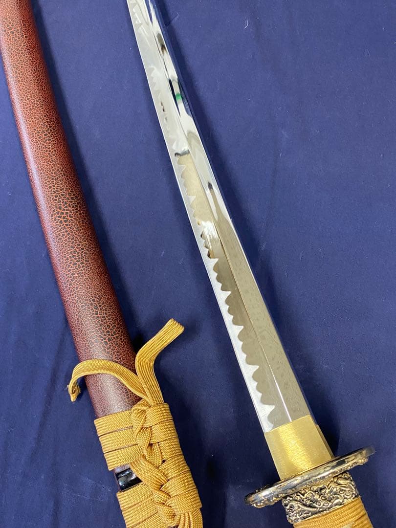 模造刀　模擬刀　武具　1本　龍鍔　刀袋付き