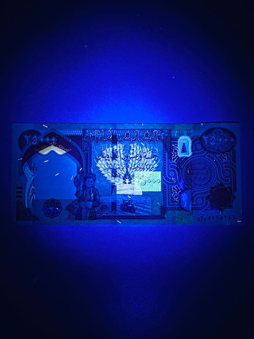 ⭐︎IQD☆連番20枚⭐︎イラクディナール⭐︎25000IDQ⭐︎証明書☆おまけ付き☆