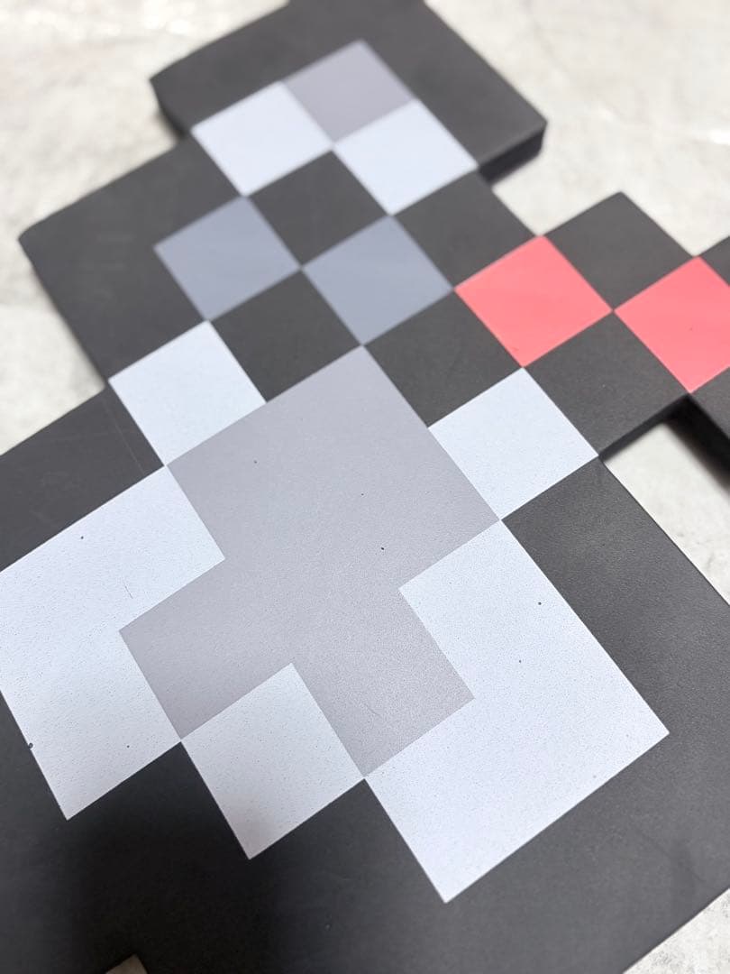 マインクラフト 8ビット ピクセルフォーム ブラック トマホーク
