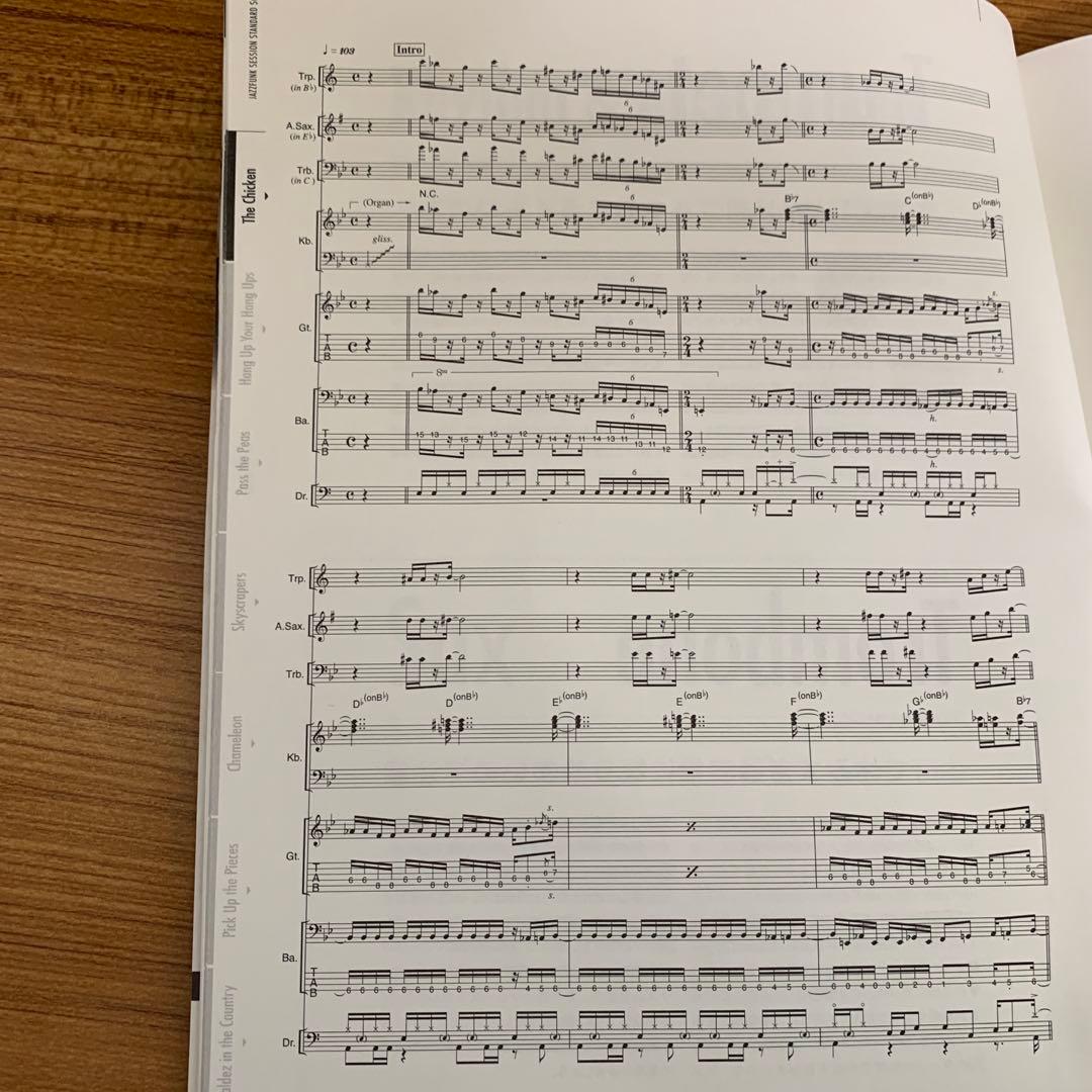 ジャズファンクセッションスタンダードスコア　Vol.１、Vol.２セット