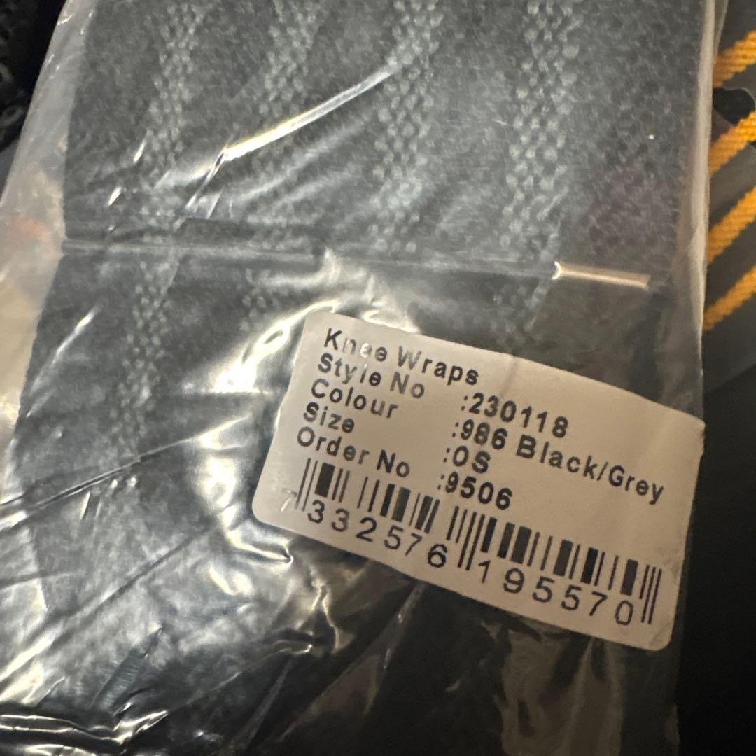 ウエイトトレーニング Gasp Knee wraps, Black/grey