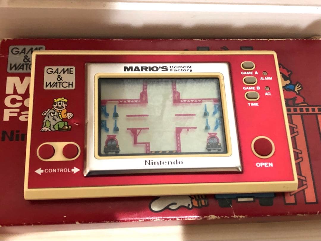 ゲームウォッチ マリオズ セメントファクトリー 当時物 レトロ 任天堂