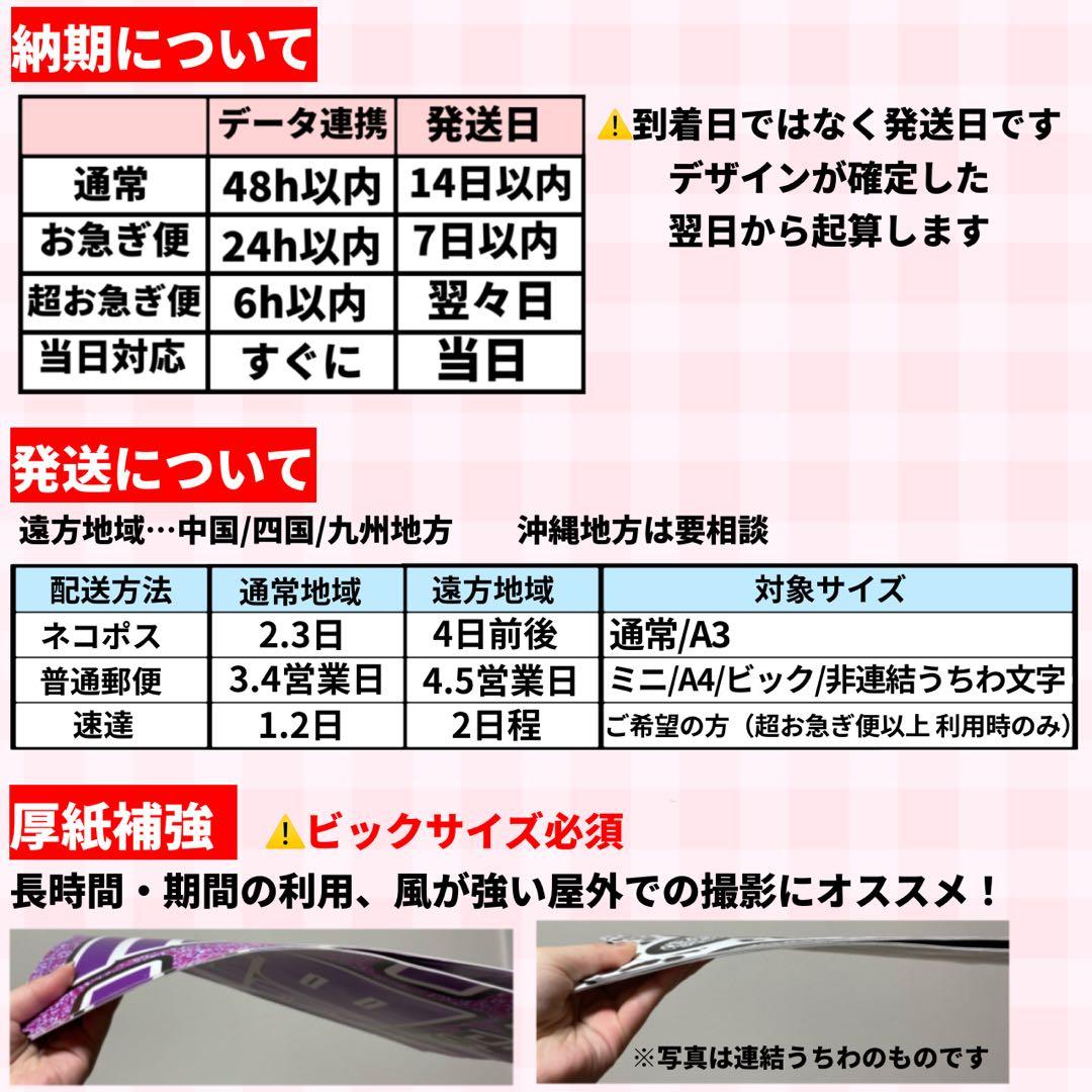 【プリント】 オーダー 連結うちわ 文字パネル うちわ文字 ハングル