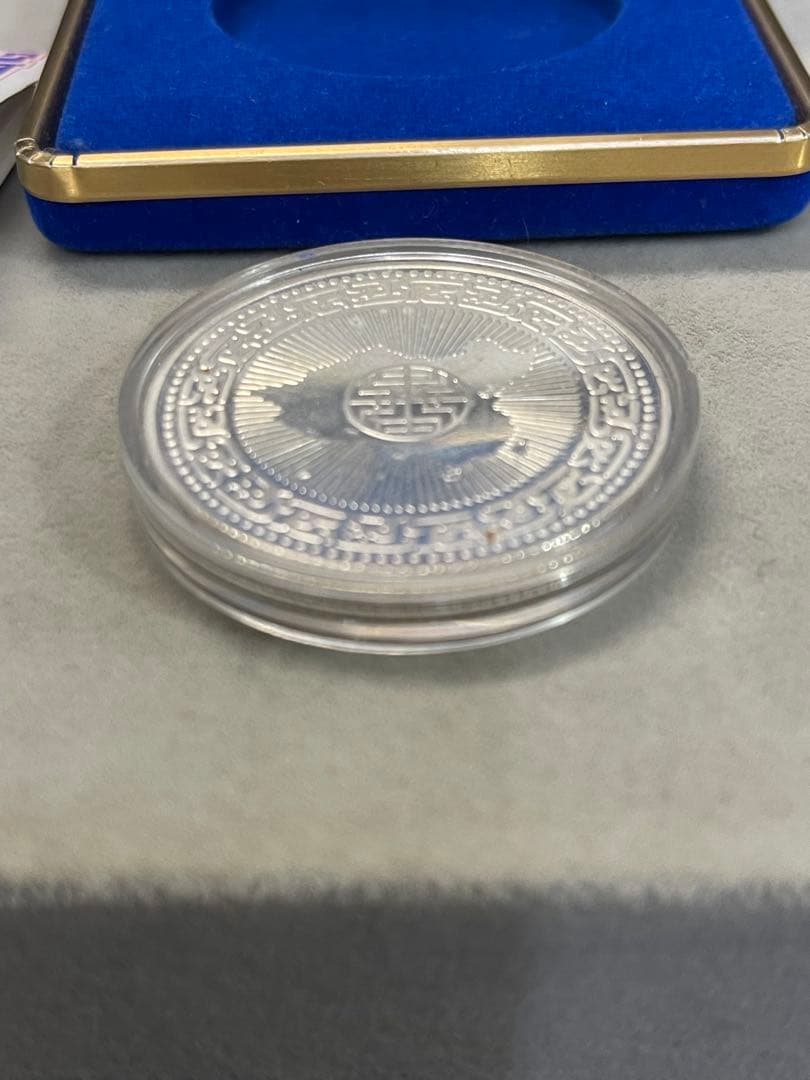 蒋介石 生誕100年記念銀貨 27g SV925 中華民国75年 ケース付銀貨