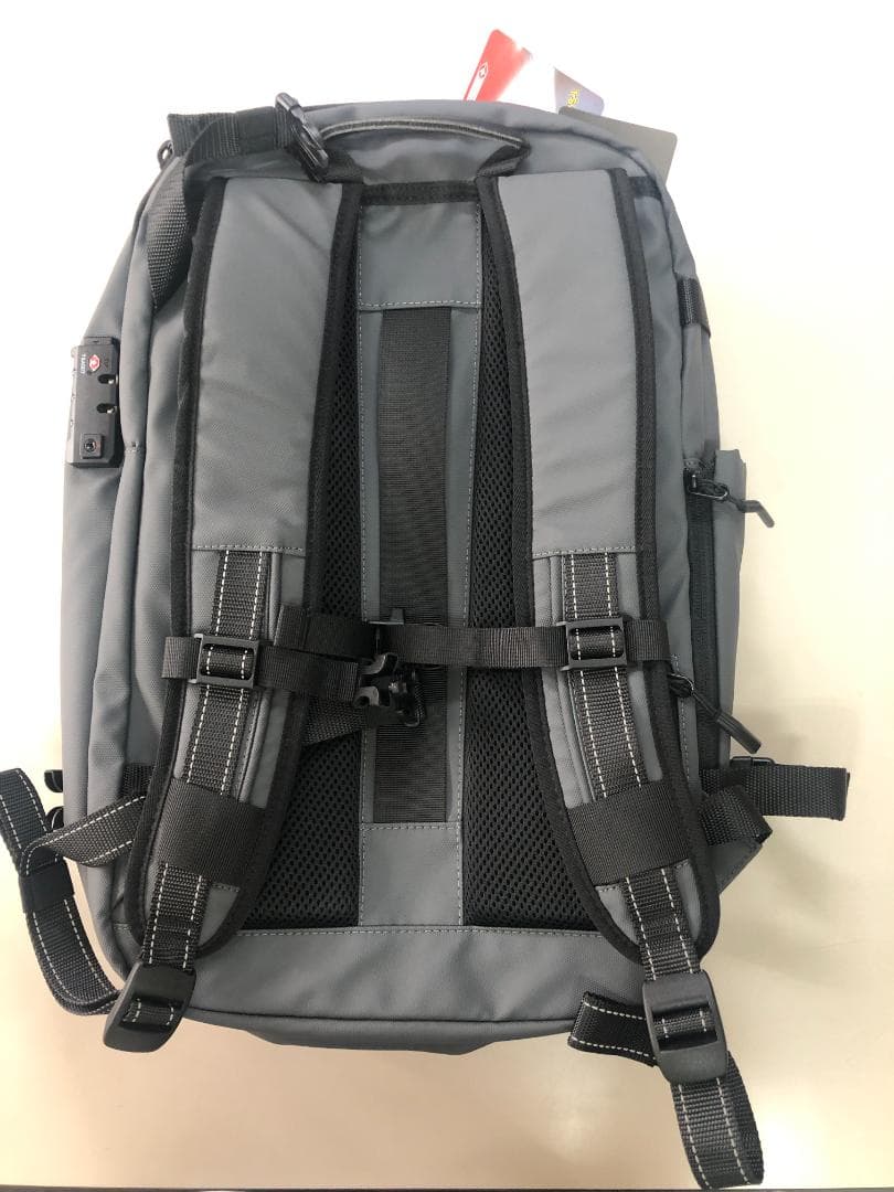 真空圧縮リュックサック(グレー)　32×15～20×49(cm) ★ポンプ有り★