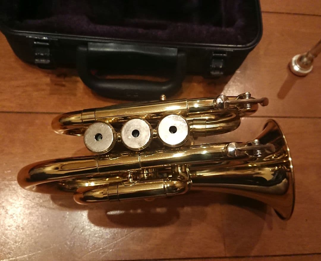 J.マイケル ポケットトランペット 純正ハードケース付き