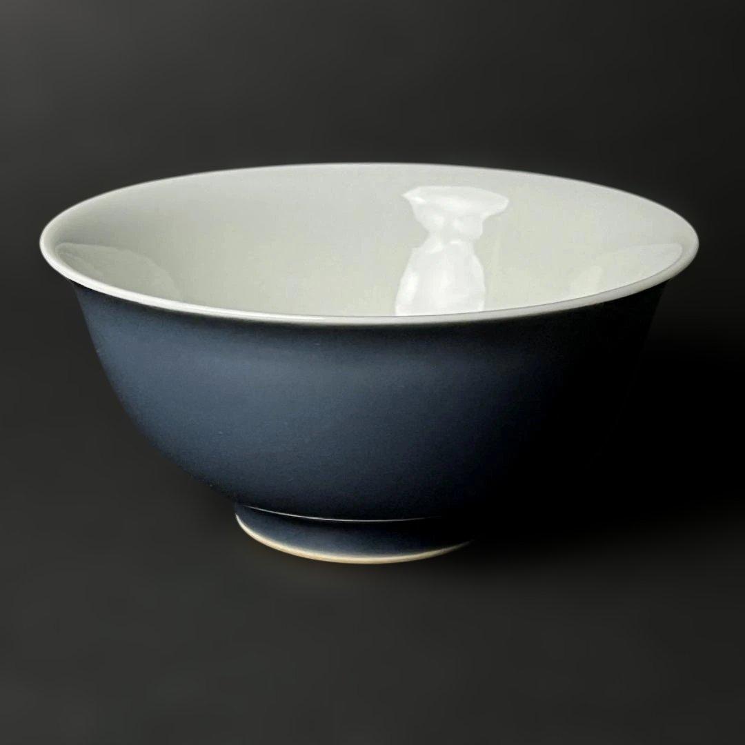 唐物 天藍釉碗 大清康煕年製 款 中国古美術 古玩 SH91