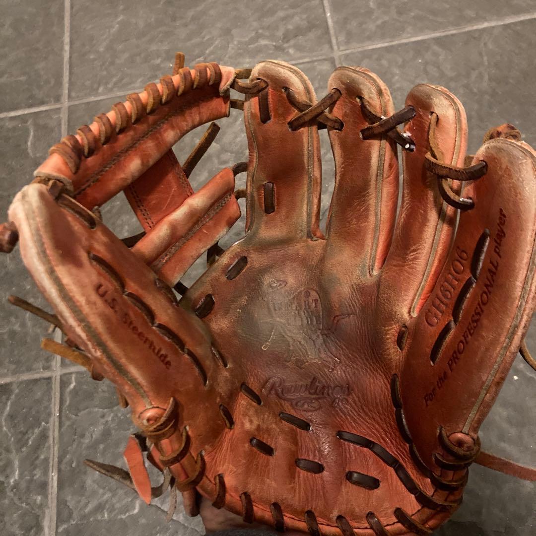 ローリングス　硬式グローブ　内野手用 袋付き