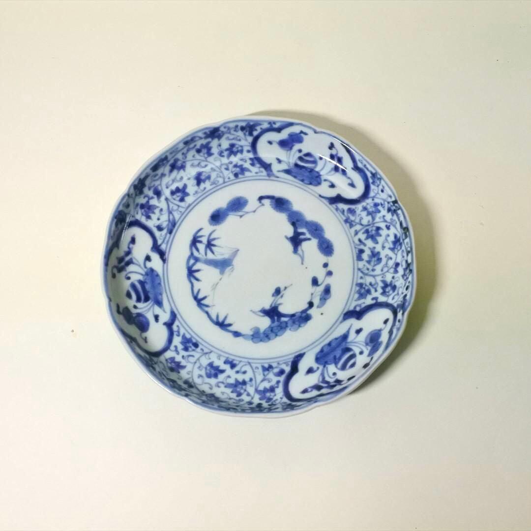 江戸中期～後期　伊万里　染付　皿　骨董品　アンティーク a i