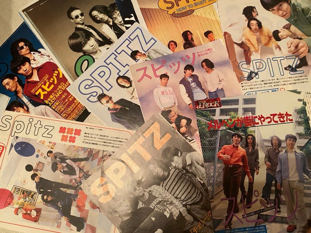 スピッツ　切り抜き　フライヤー　写真　レア　非売品　初期