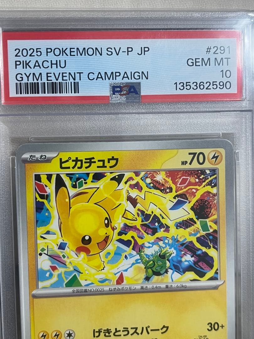 PSA10 2025 ピカチュウ GYM EVENT CAMPAIGN #291