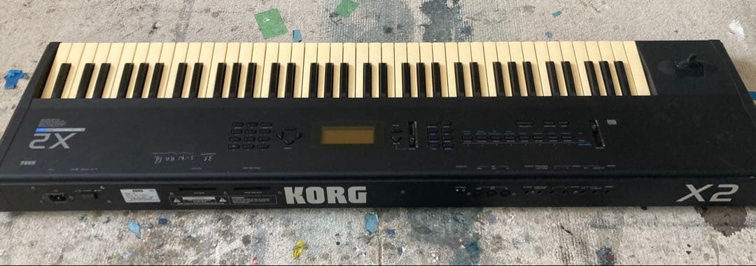 KORG X2 シンセサイザー キーボード 76鍵盤、台あり