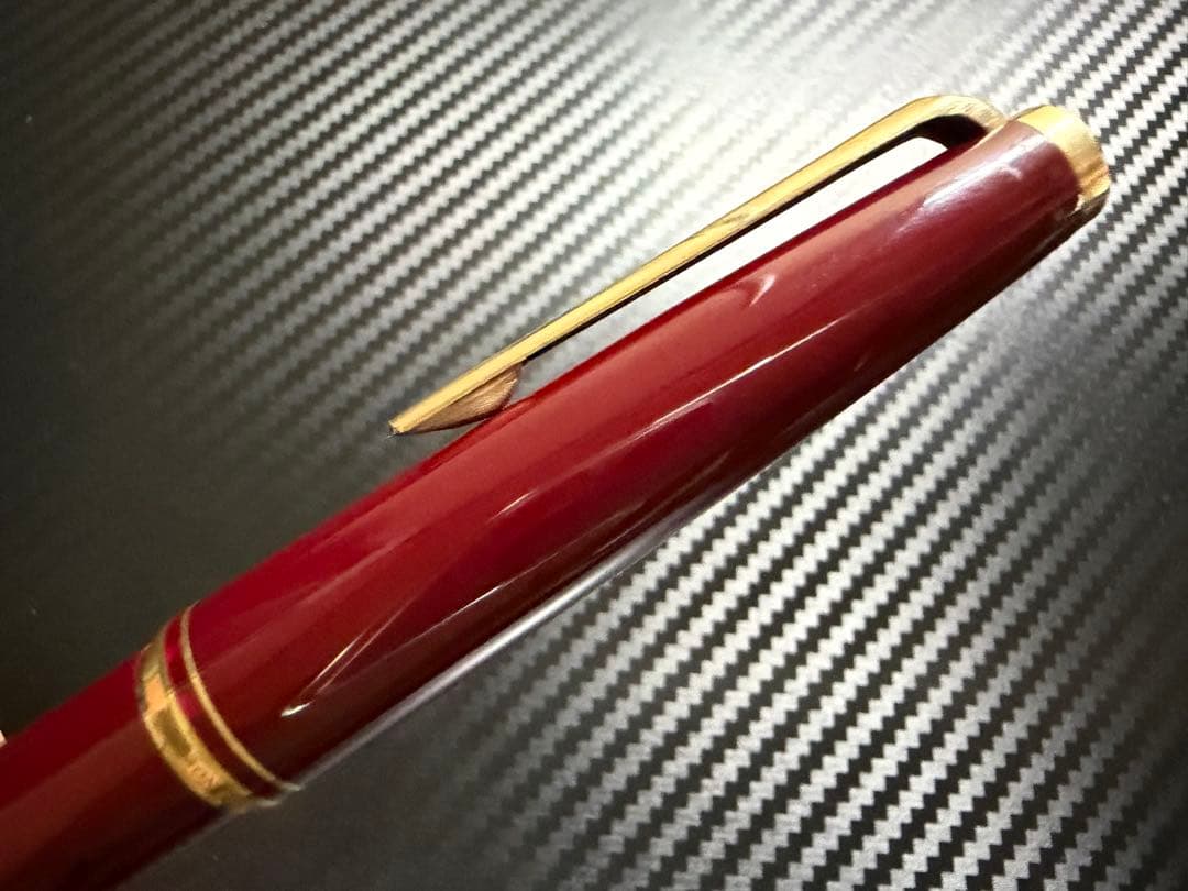 未使用に近い モンブラン No.221 ボルドー M 中字 万年筆 両用式