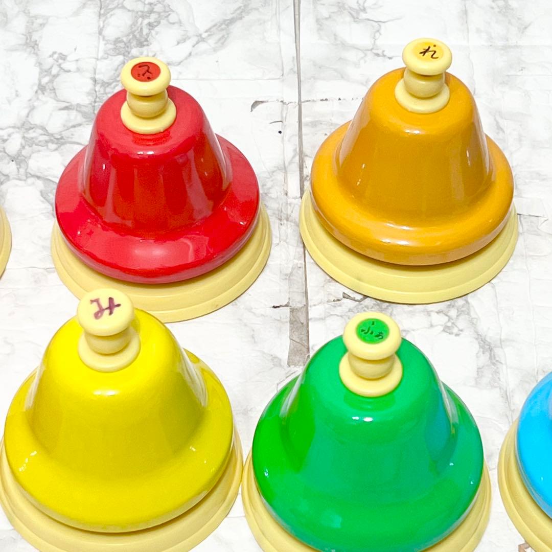 【良品】SUZUKI ベルハーモニー デスクタイプ単音 ハンドベル 10音セット