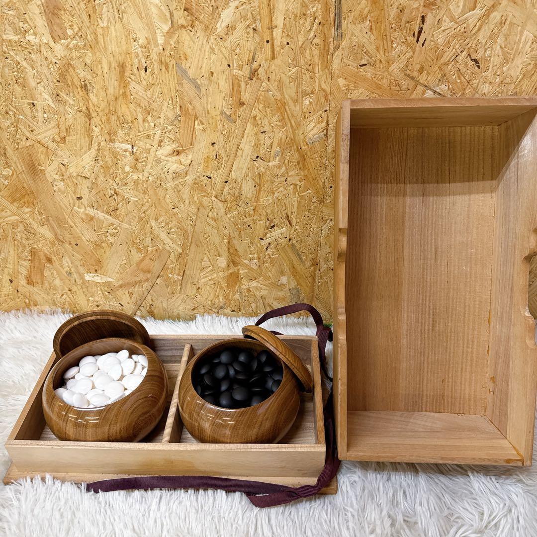 囲碁 碁石 蛤 那智黒石 36号 10mm超 白/黒180個 碁笥付 ハマグリ