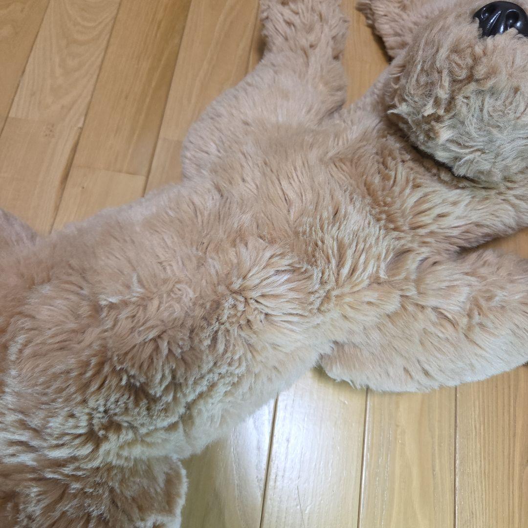 大きめ ベージュ 犬のぬいぐるみ くたくた　レトリーバー系？