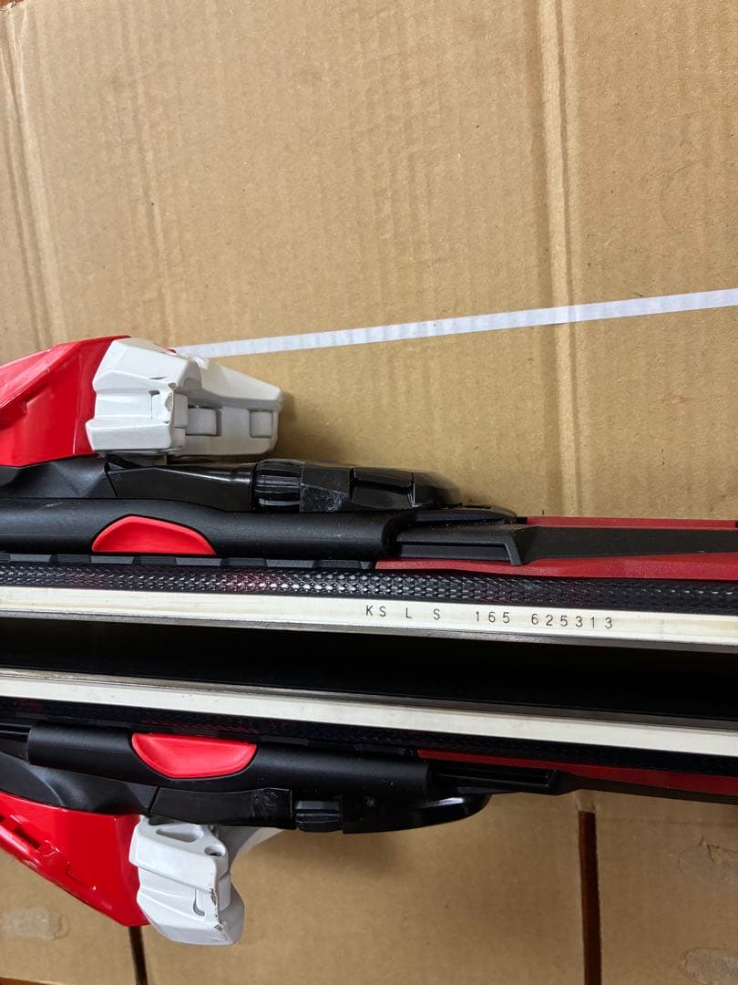 人気モデルOGASAKA ケオッズKS-LS スキー板 赤黒 バインディング付き