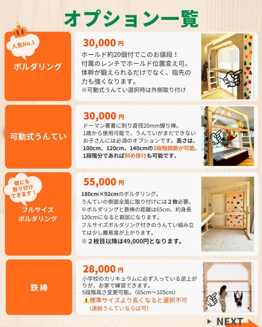 知育うんてい　正規品　模倣品注意　室内うんてい　雲梯　ボルダリング