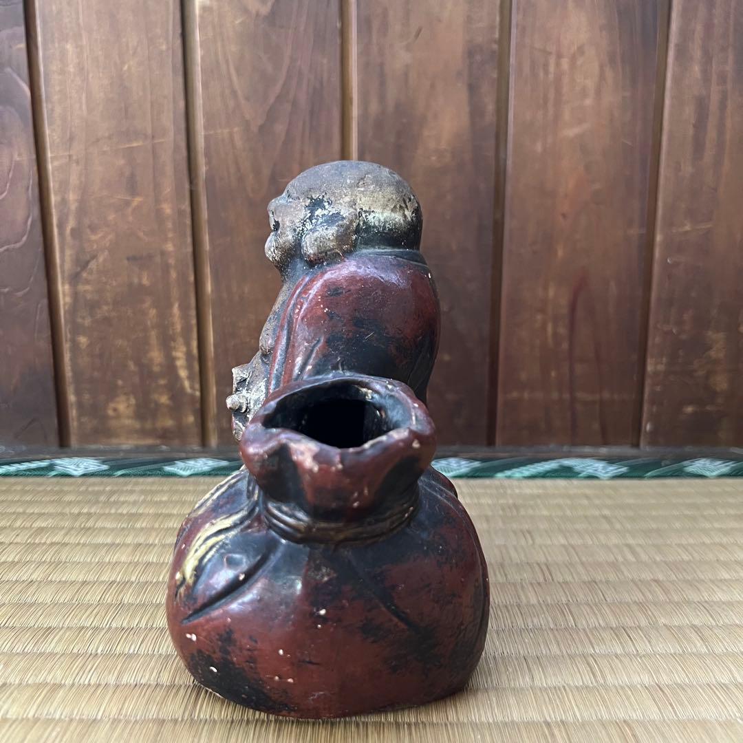 福の神 布袋様　陶器　花入れ　置物