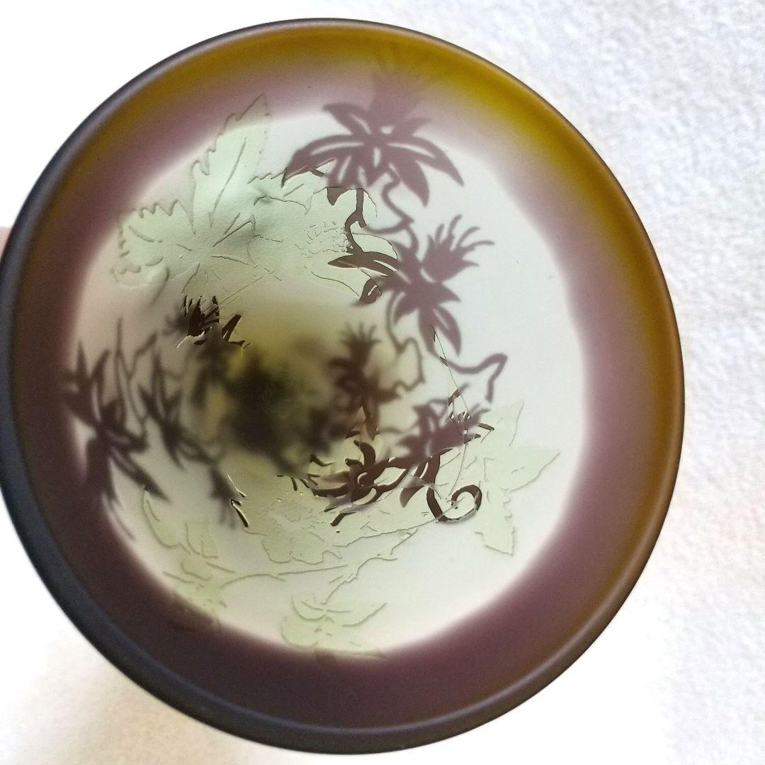 エミール・ガレ 美術館購入 ガレ風 グラス 被せガラス