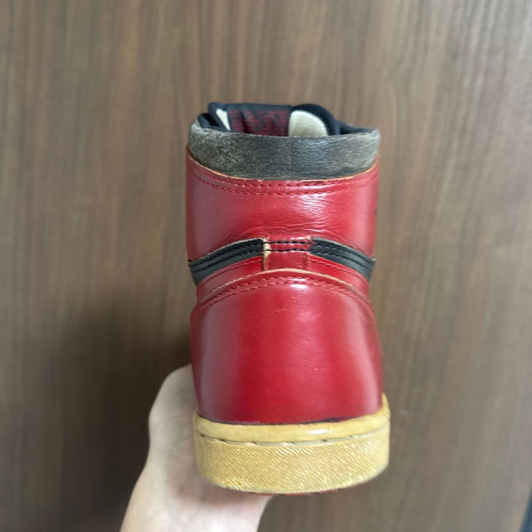air jordan 1 オリジナル 黒赤 1985年製