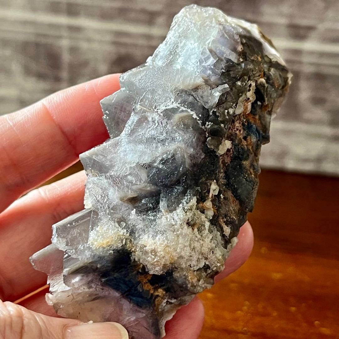 ゾーニング フローライト グレー 561.25ct 一点物 蛍石 原石 鑑賞石