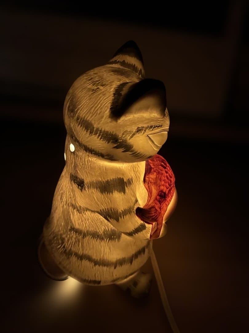 希少 わちふぃーるど ダヤン ランプ 猫 照明 点灯確認済　日本製