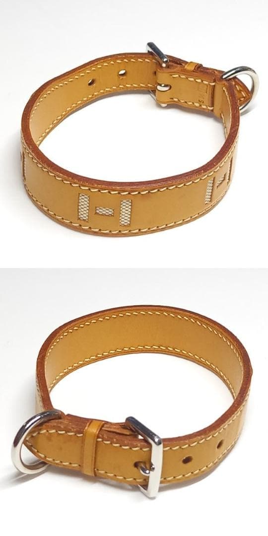ai様 首輪 カラー 犬 レザー Hロゴ トワルアッシュ ペット Sサイズ