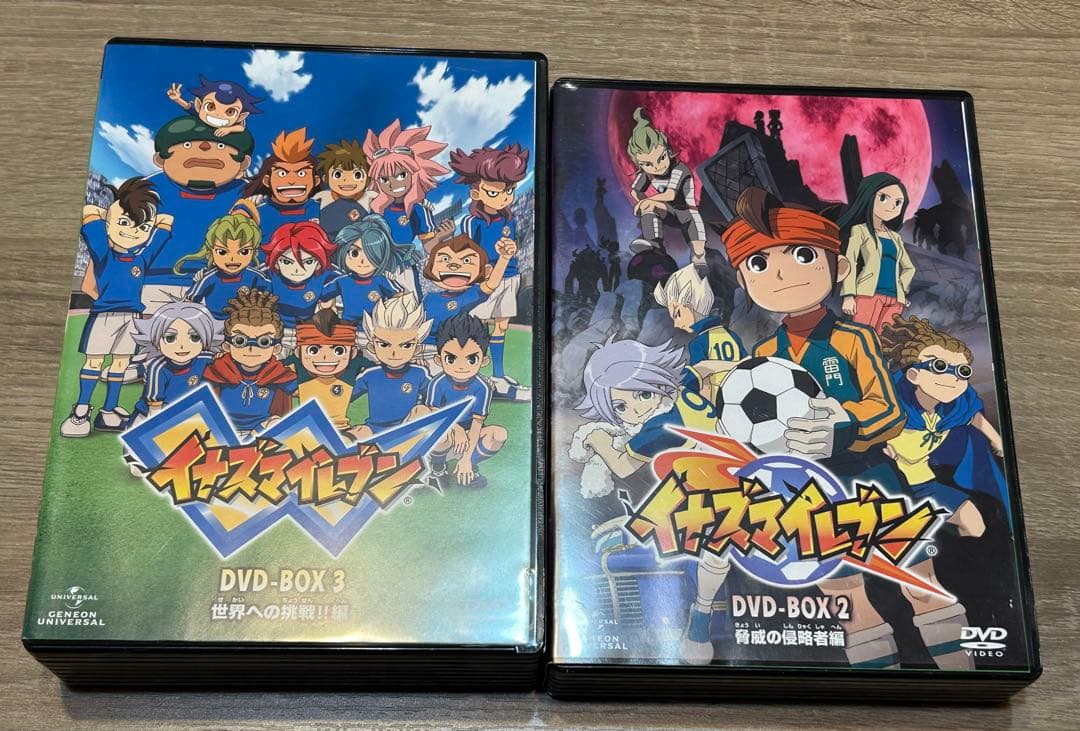 新品 未聴盤 イナズマイレブン DVD セット BOX2&3 新品付箋付き