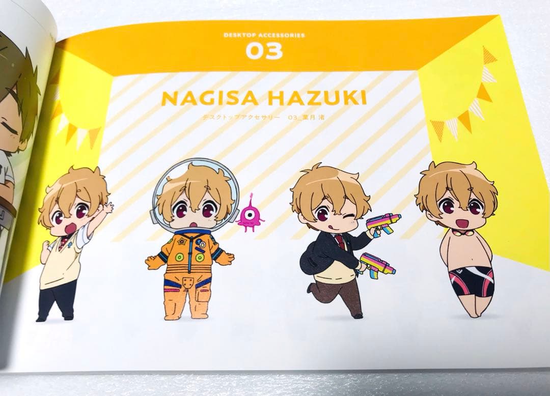 Free!ES デスクトップアクセサリーイラスト冊子本 七瀬遙 松岡凛 鴫野貴澄