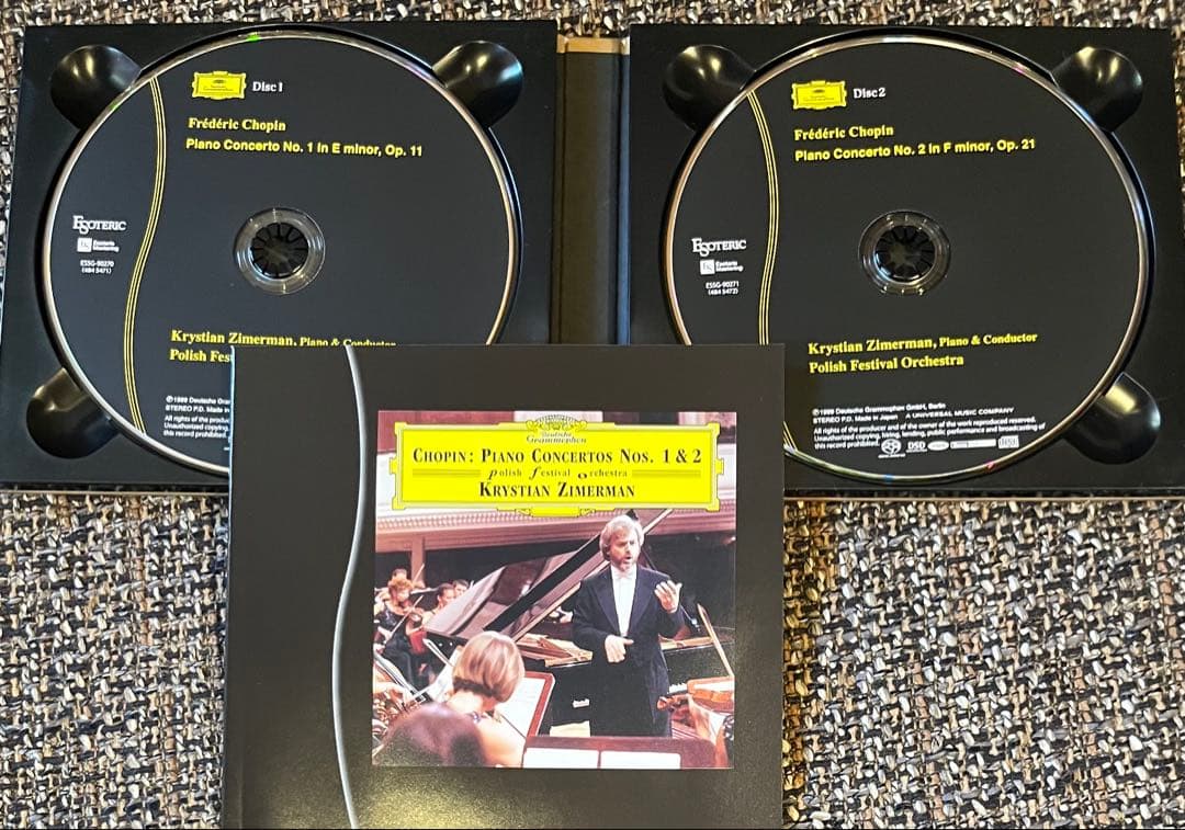 新品同様/ESOTERICSACD/ショパン ピアノ協奏曲第1・2番ツィマーマン
