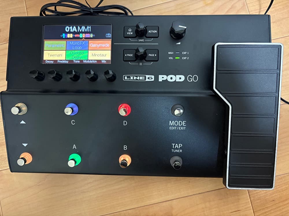 【美品】LINE6 POD GO 自宅使用のみ マルチエフェクター 箱付