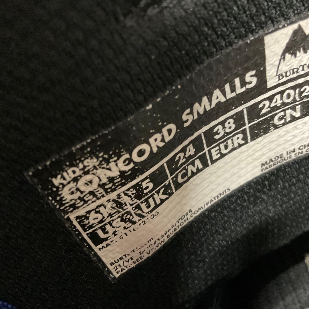 Burton スノーボードブーツ 子ども用 青/黒　サイズ24.0